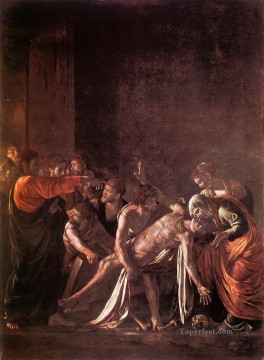 Caravaggio Painting - The Raising of Lazarus Baroque Caravaggio